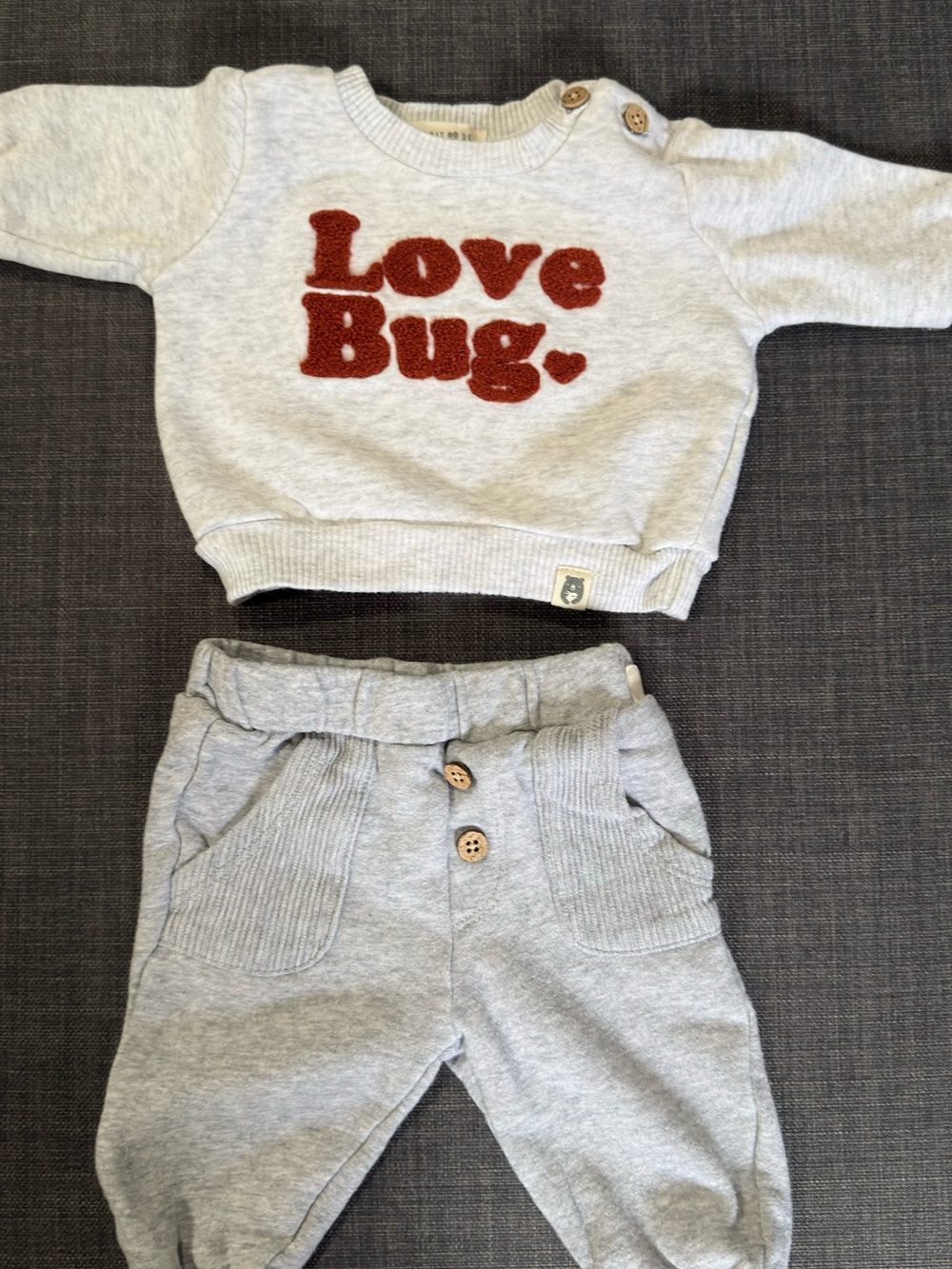 Rabbit  Bear Organic Cotton Baby Set - Size 0-3 Months (Gently Used)